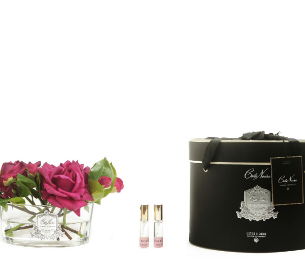 Côte Noire - Luxury Range Oval - Carmine Red Roses