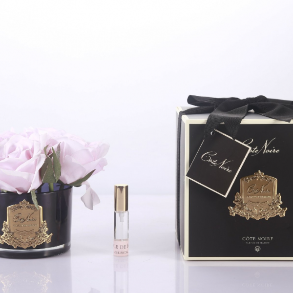 Côte Noire Perfumed Natural Touch 5 Roses - Black - French Pink