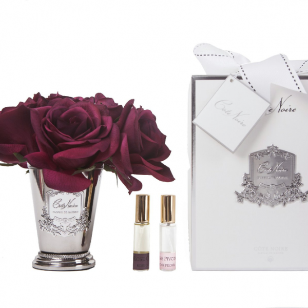 Côte Noire - Seven Rose Bouquet In Carmine Red