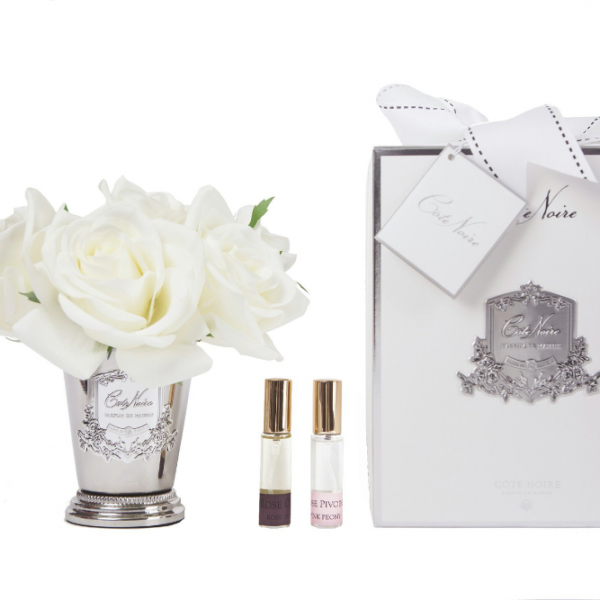 Côte Noire - Seven Rose Bouquet In Ivory White