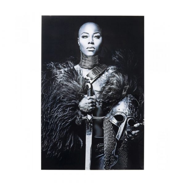 Glazen Schilderdij Lady Knight 1500X1000